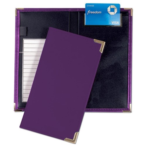 Check Presenter-Faux Leather Vinyl-Purple Check Presenter-Faux Leather Vinyl-Purple