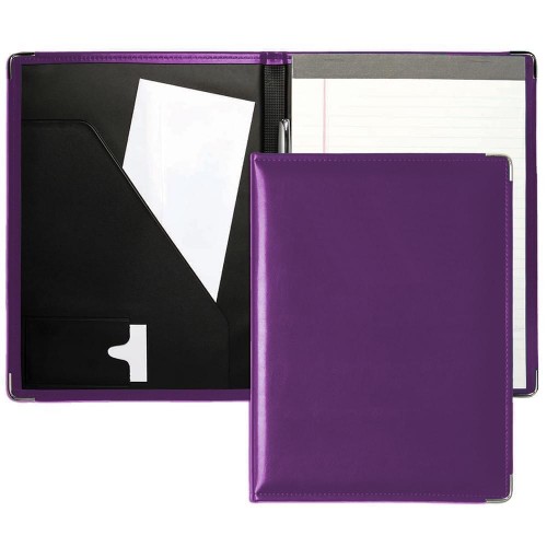 Noble Letter Folder-Faux Leather Vinyl-Purple