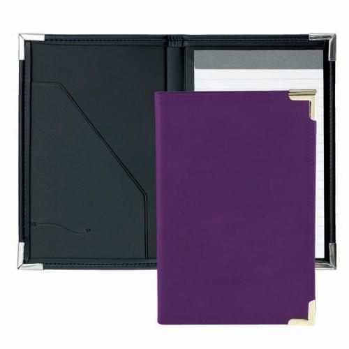Stitched Junior Folder-Faux Leather Vinyl-Purple