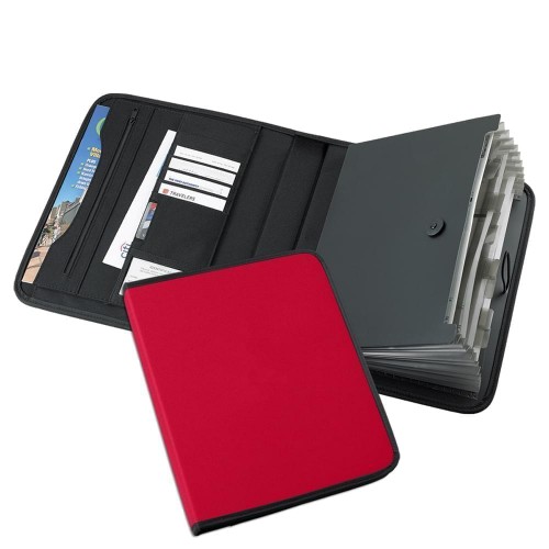 Tribeca-Accordion Portfolio-Nylon-Red