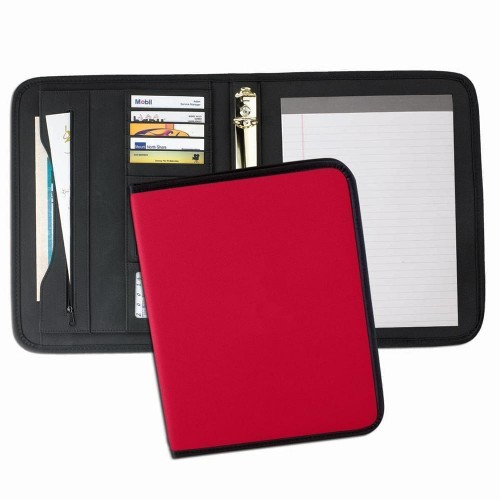 Tribeca 1" Ring Binder-Nylon-Red