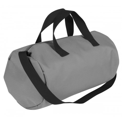 USA Made Nylon Poly Gym Roll Bags, Grey-Black, ROCX31AA1R