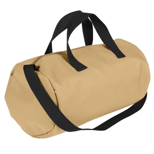 USA Made Nylon Poly Gym Roll Bags, Khaki-Black, ROCX31AA2R USA Made Nylon Poly Gym Roll Bags, Khaki-Black, ROCX31AA2R