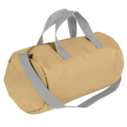 USA Made Nylon Poly Gym Roll Bags, Khaki-Grey, ROCX31AA2U