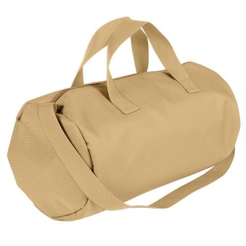 USA Made Nylon Poly Gym Roll Bags, Khaki-Khaki, ROCX31AA2X