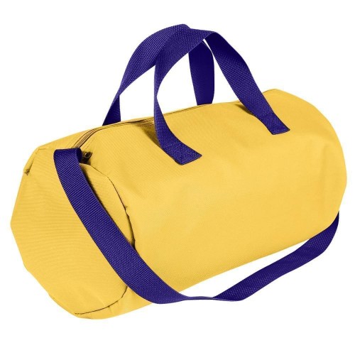 USA Made Nylon Poly Gym Roll Bags, Gold-Purple, ROCX31AA41