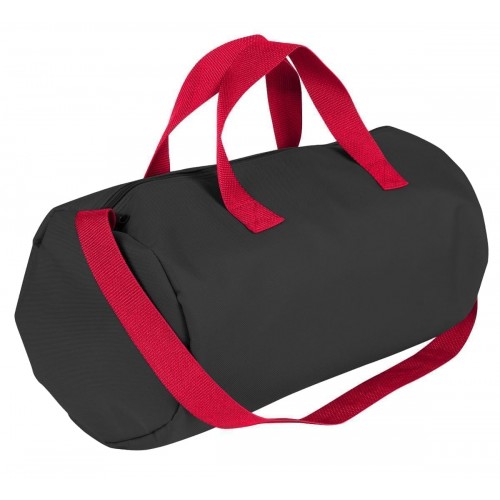 USA Made Nylon Poly Gym Roll Bags, Black-Red, ROCX31AAO2 USA Made Nylon Poly Gym Roll Bags, Black-Red, ROCX31AAO2