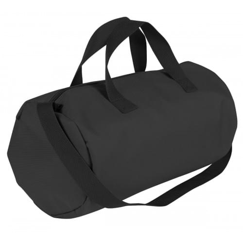 USA Made Nylon Poly Gym Roll Bags, Black-Black, ROCX31AAOR