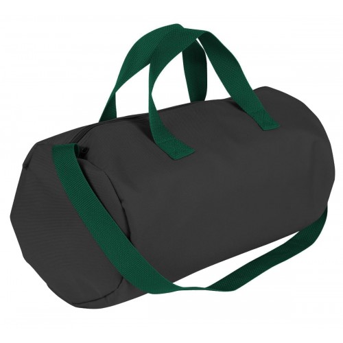 USA Made Nylon Poly Gym Roll Bags, Black-Hunter Green, ROCX31AAOV USA Made Nylon Poly Gym Roll Bags, Black-Hunter Green, ROCX31AAOV