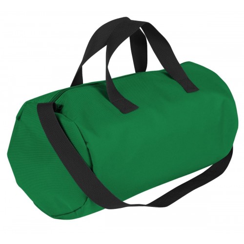 USA Made Nylon Poly Gym Roll Bags, Kelly Green-Black, ROCX31AATR