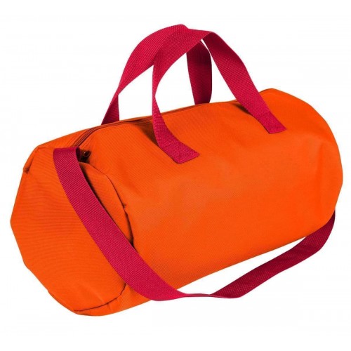 USA Made Nylon Poly Gym Roll Bags, Orange-Red, ROCX31AAX2