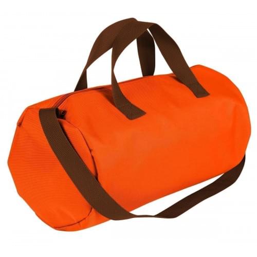 USA Made Nylon Poly Gym Roll Bags, Orange-Brown, ROCX31AAXS