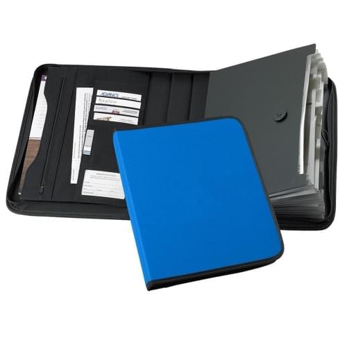 Tribeca-Accordion Zipper Portfolio-Nylon-Royal