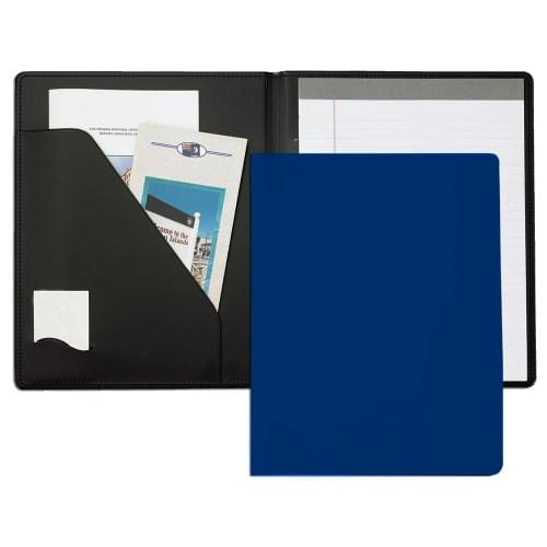 Superior Letter Folder-Faux Leather Vinyl-Royal