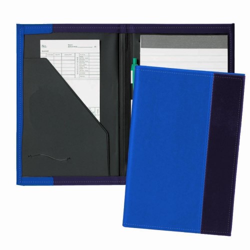 Manhattan Junior Folder-Faux Leather Vinyl-Royal Blue / Navy Manhattan Junior Folder-Faux Leather Vinyl-Royal Blue / Navy