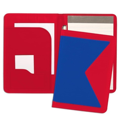 Edge Junior Folder-600 Denier Nylon and Faux Leather Vinyl-Royal Blue / Red Edge Junior Folder-600 Denier Nylon and Faux Leather Vinyl-Royal Blue / Red