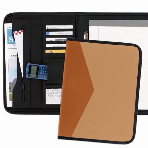 Tribeca 2-Tone Letter Folder-Matte-Tan / Tan