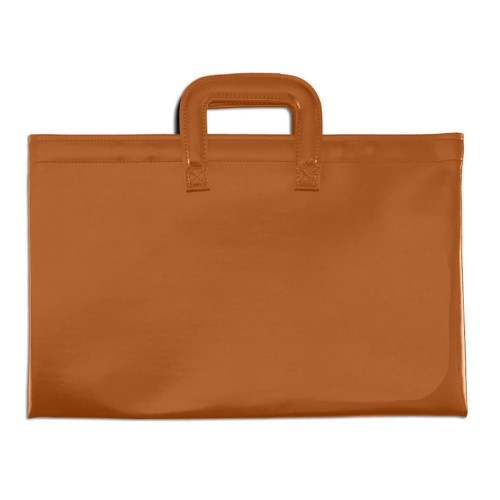 Briefcase With Luggage Handles-Matte-Tan Briefcase With Luggage Handles-Matte-Tan
