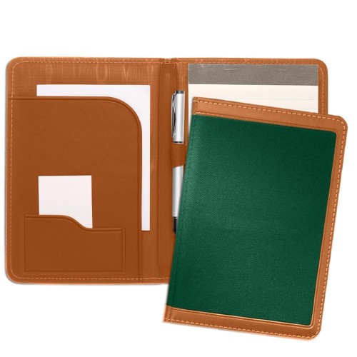 Edge Embroidered Junior Folder-Matte-Tan / Hunter Edge Embroidered Junior Folder-Matte-Tan / Hunter