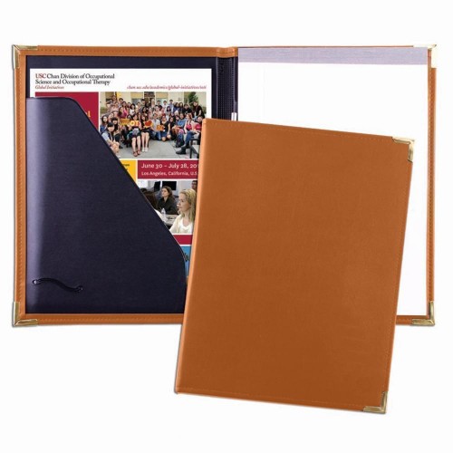 Stitched Letter Folder-Matte-Tan Stitched Letter Folder-Matte-Tan