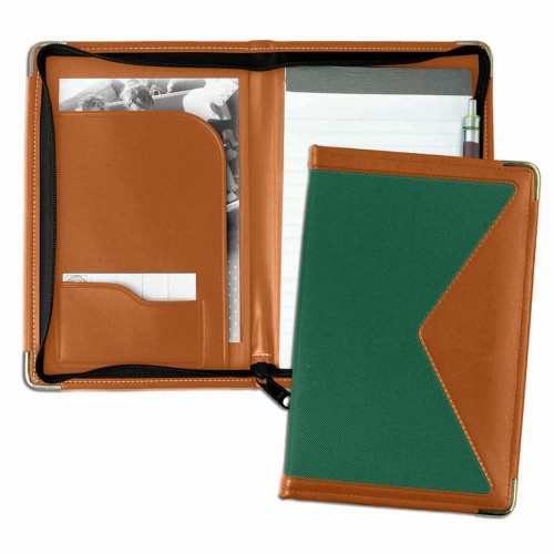 Edge Junior Zipper Folder-Matte-Tan / Hunter