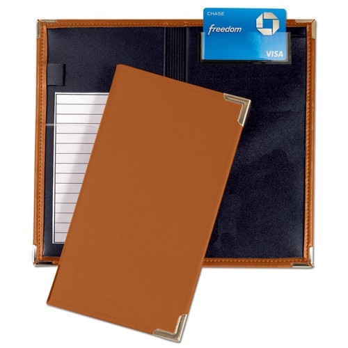 Check Presenter-Faux Leather Vinyl-Tan
