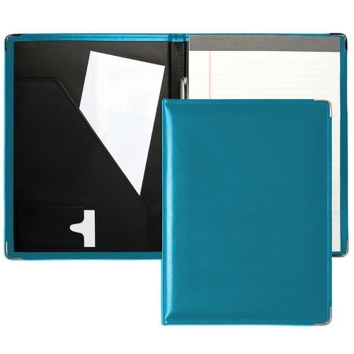 Noble Letter Folder-Faux Leather Vinyl-Turqoise