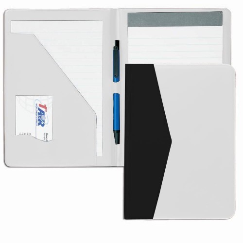 Accent Sealed Junior Folder-Film Vinyl-White / Black Accent Sealed Junior Folder-Film Vinyl-White / Black