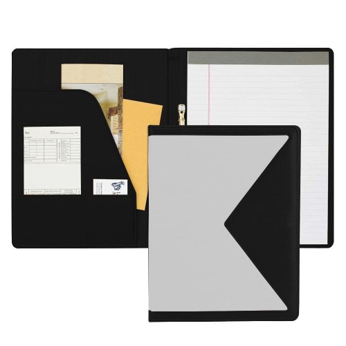 Edge Letter Folder-600 Denier Nylon and Faux Leather Vinyl-White / Black