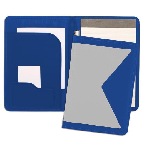 Edge Junior Folder-600 Denier Nylon and Faux Leather Vinyl-White / Royal Blue