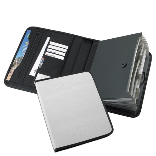 Tribeca Accordion Letter Portfolio-Polished-White Tribeca Accordion Letter Portfolio-Polished-White