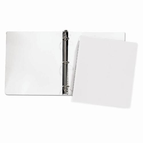 1" Sealed Ring Binder-Suedene-White