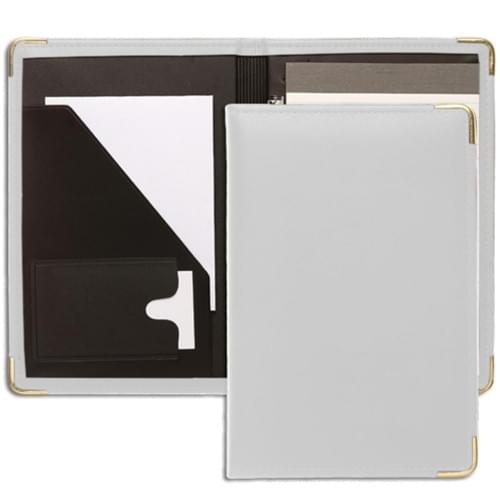 Noble Junior Folder-Faux Leather Vinyl-White