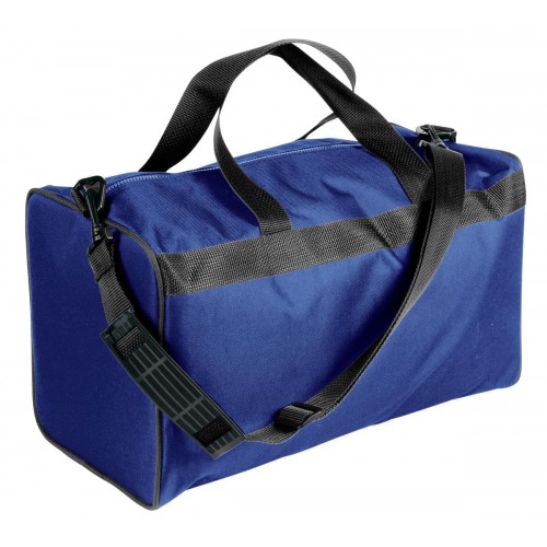 USA Made Nylon Poly Weekend Duffles, Royal Blue-Black, WLKX31AA0R