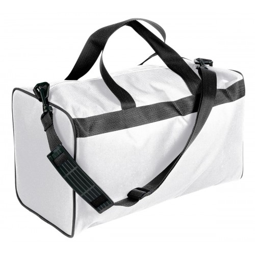 USA Made Nylon Poly Weekend Duffles, White-Black, WLKX31AA3R USA Made Nylon Poly Weekend Duffles, White-Black, WLKX31AA3R