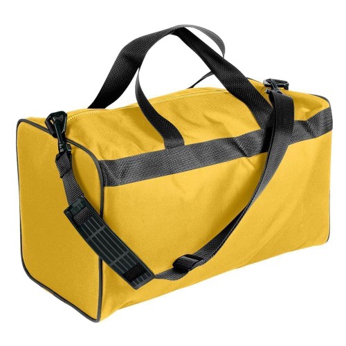 USA Made Nylon Poly Weekend Duffles, Gold-Black, WLKX31AA4R