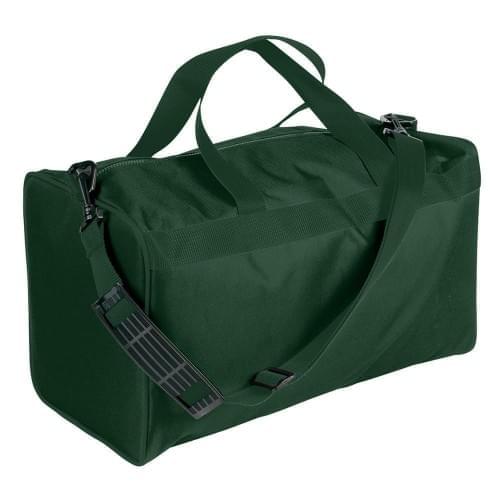 USA Made Nylon Poly Weekend Duffles, Hunter Green-Hunter Green, WLKX31AASV