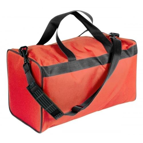 USA Made Nylon Poly Weekend Duffles, Orange-Black, WLKX31AAXR