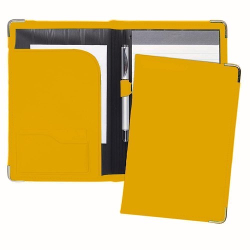 Prestige Junior Folder-Faux Leather Vinyl-Yellow Prestige Junior Folder-Faux Leather Vinyl-Yellow