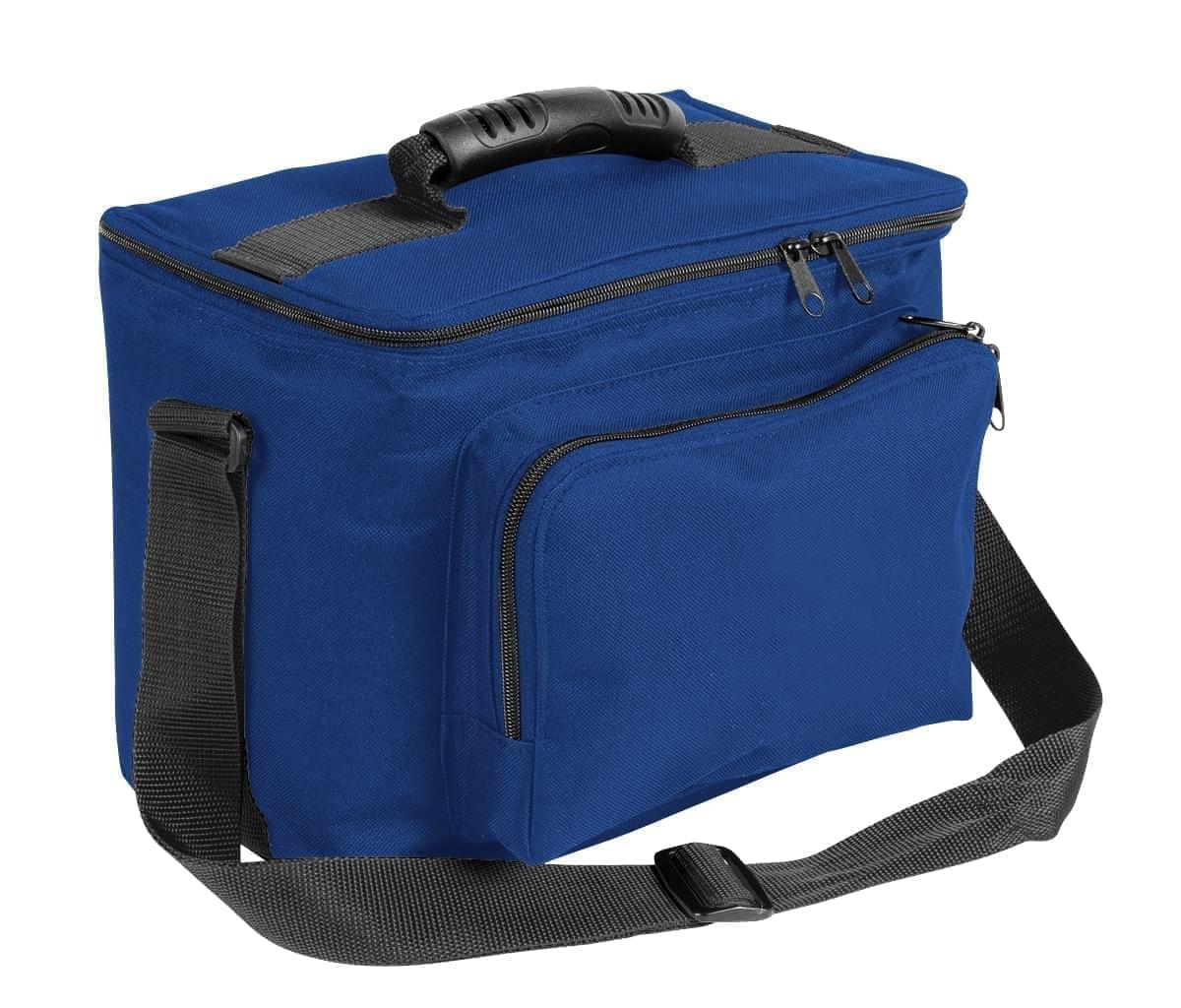USA Made Nylon Poly Lunch Coolers, Royal Blue-Black, 11001161-A0R