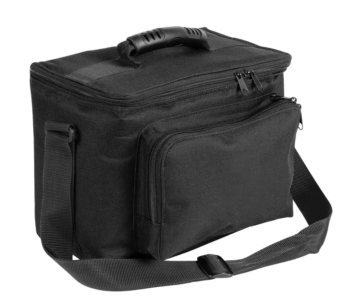 USA Made Nylon Poly Lunch Coolers, Black-Black, 11001161-AOR