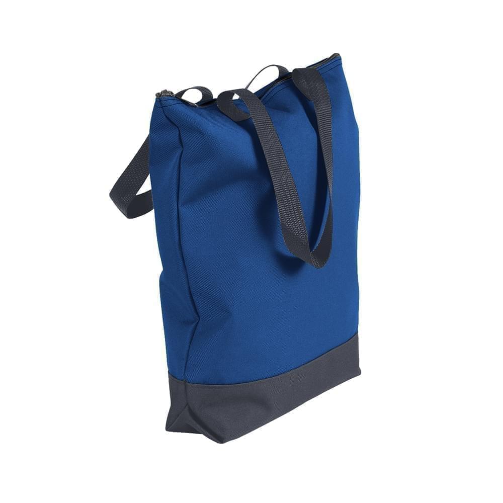 USA Made Poly Notebook Tote Bags, Royal Blue-Graphite, 1AAMX1UA0T