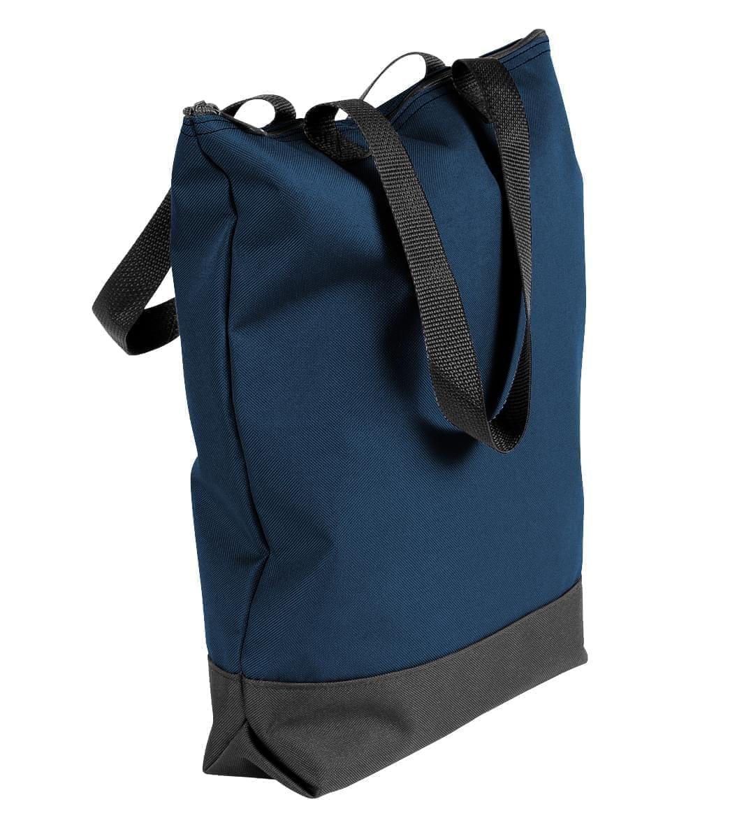 USA Made Canvas Portfolio Tote Bags, Navy-Black, 1AAMX1UACR