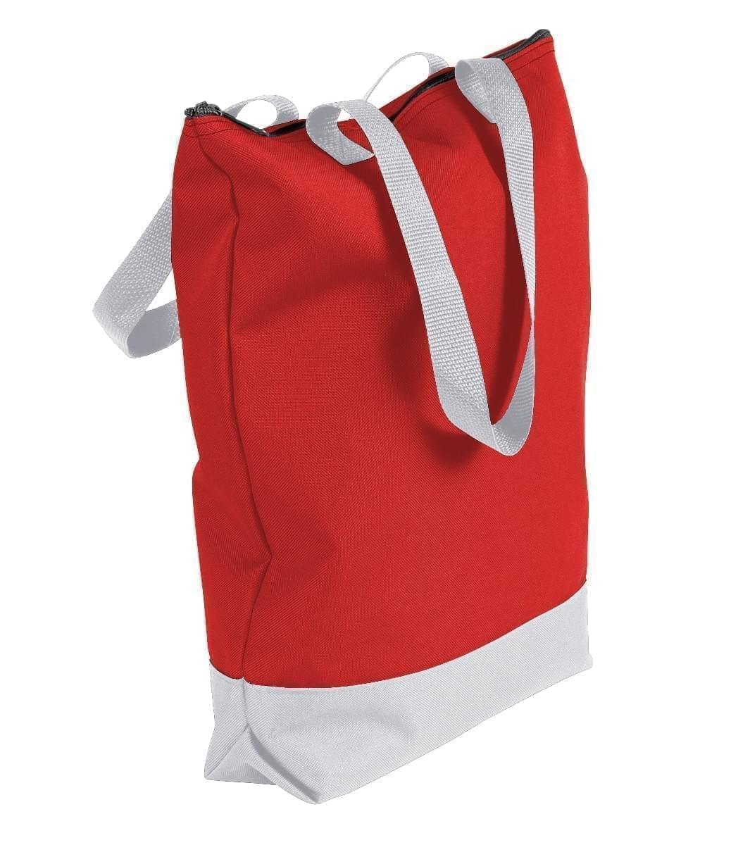 USA Made Canvas Portfolio Tote Bags, Red-White, 1AAMX1UAE4
