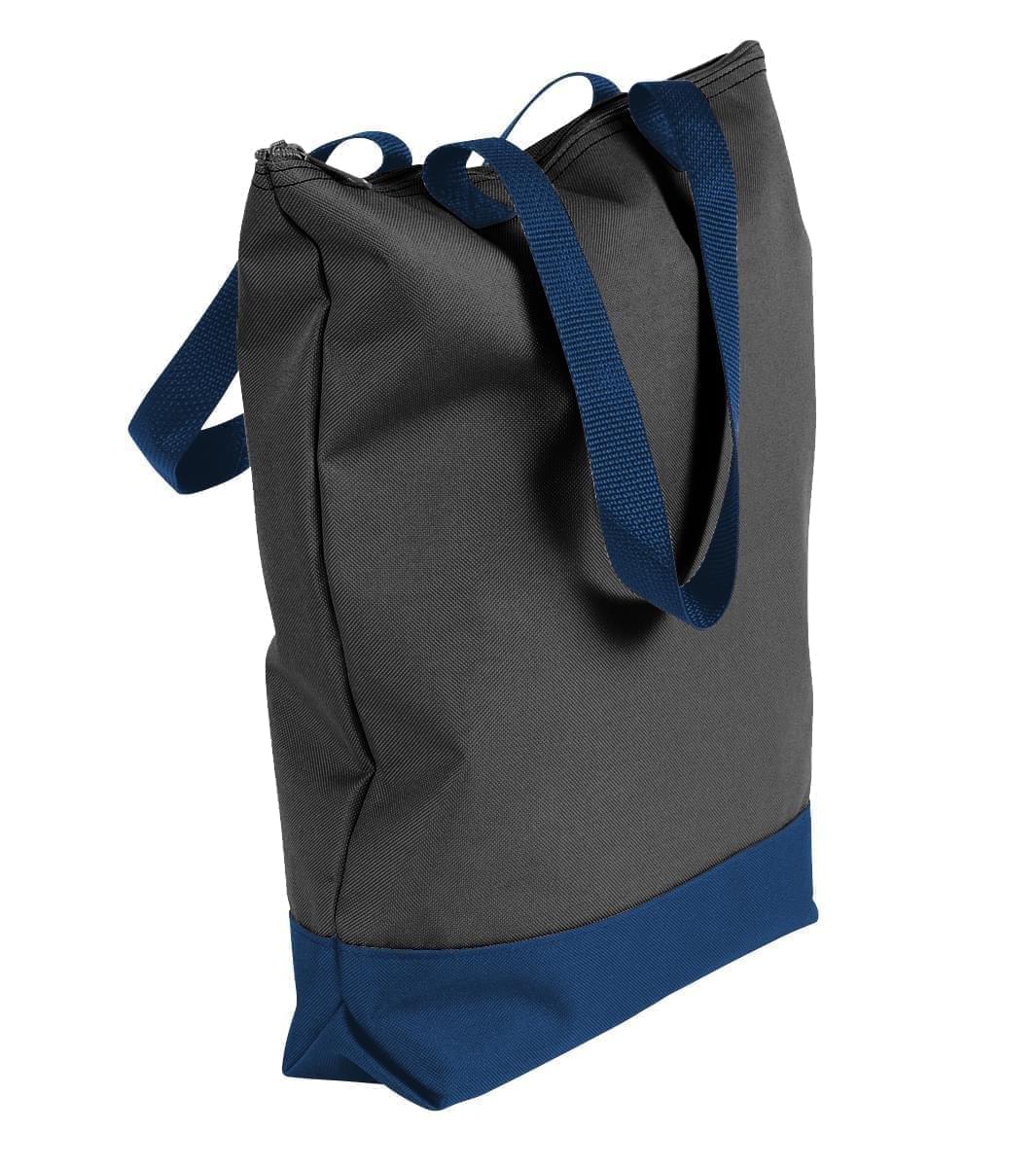 USA Made Canvas Portfolio Tote Bags, Black-Navy, 1AAMX1UAHZ