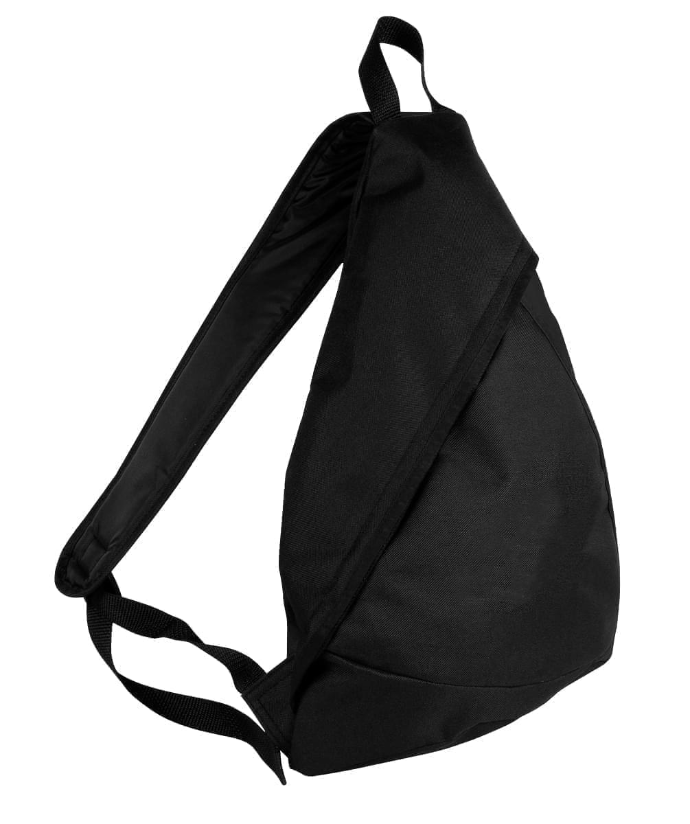 USA Made Poly Sling Messenger Backpacks, Black-Black, 2101110-AOR