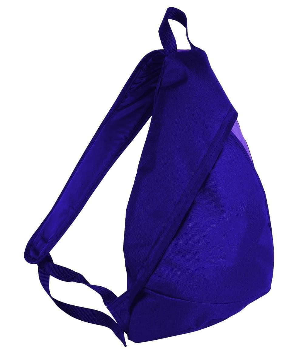 USA Made Poly Sling Messenger Backpacks, Purple-Purple, 2101110-AY1