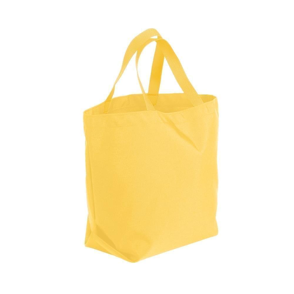 USA Made Poly Convention Expo Tote Bags, Gold-Gold, 2BAD31UA45