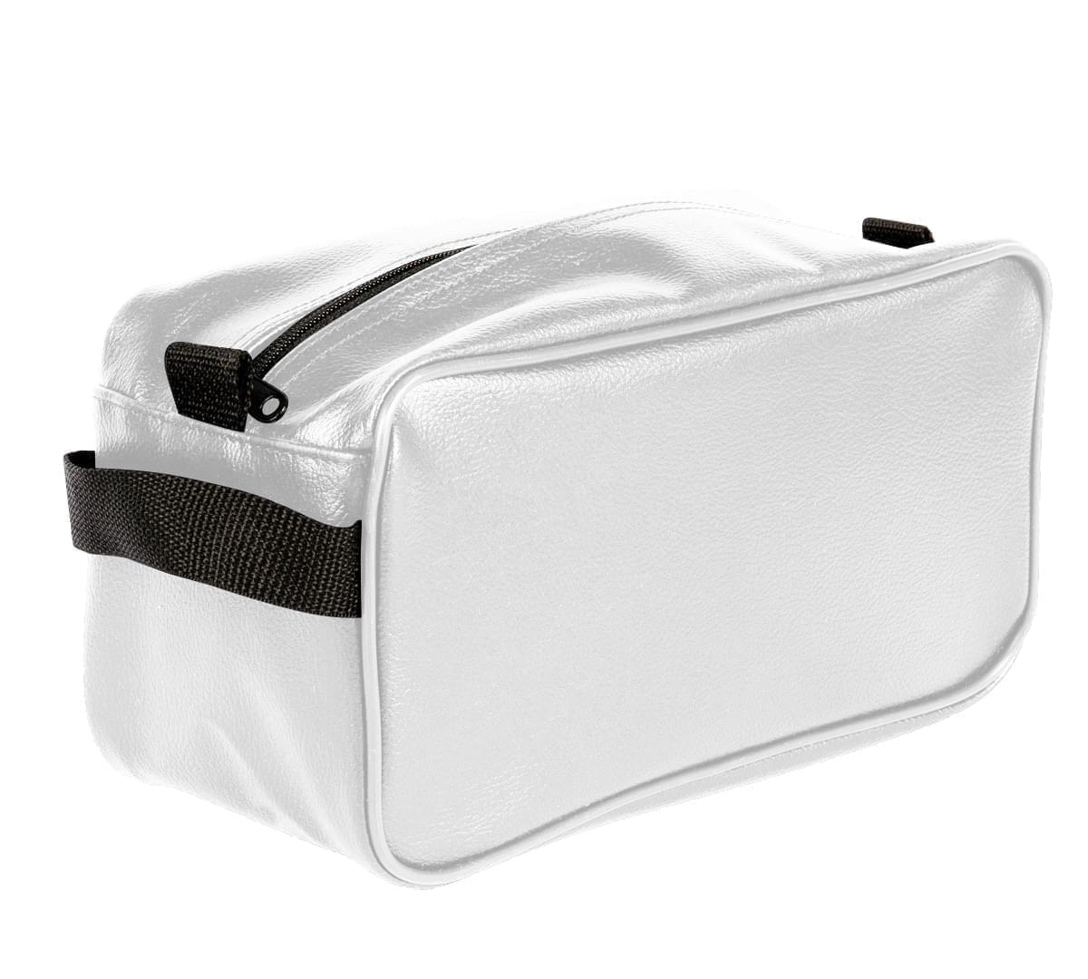 USA Made Cosmetic & Toiletry Cases, White-Black, 3000996-A3R