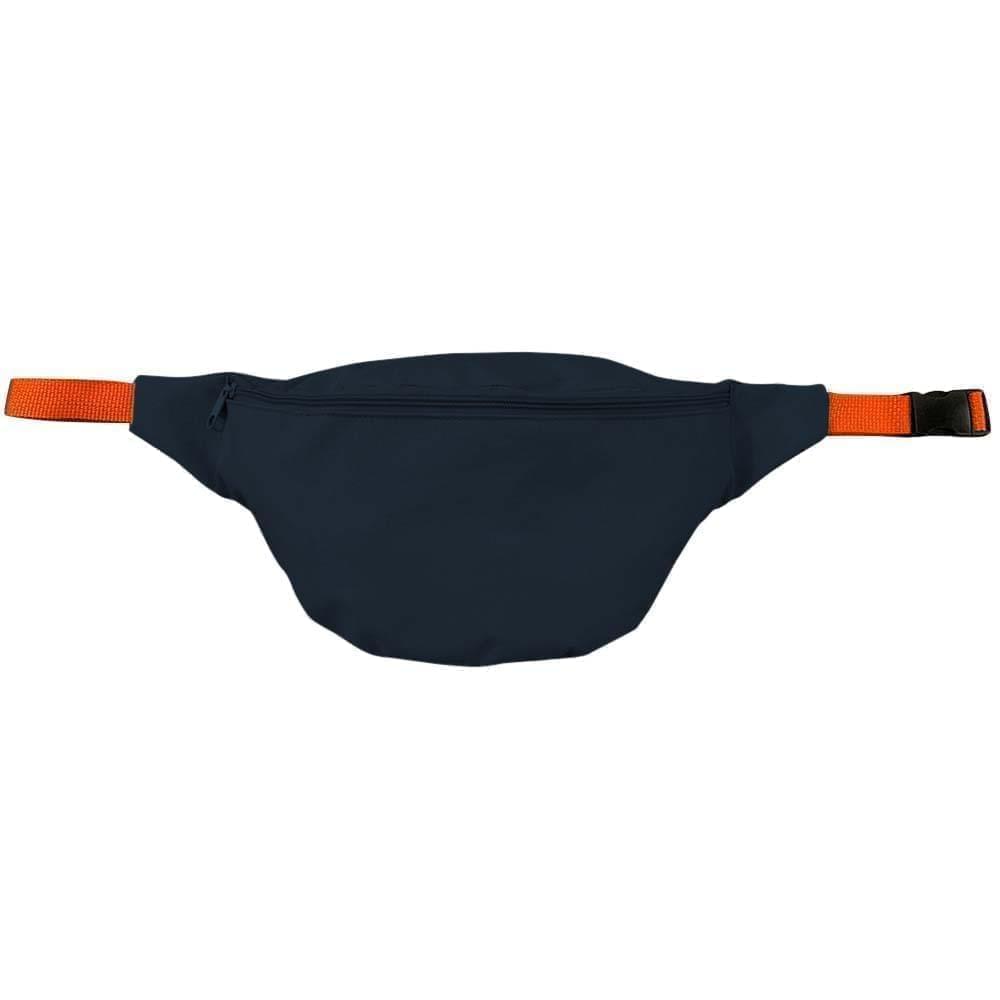 Standard Fanny Pack-600 D Poly-12W X 6H X 4D-Black/Orange